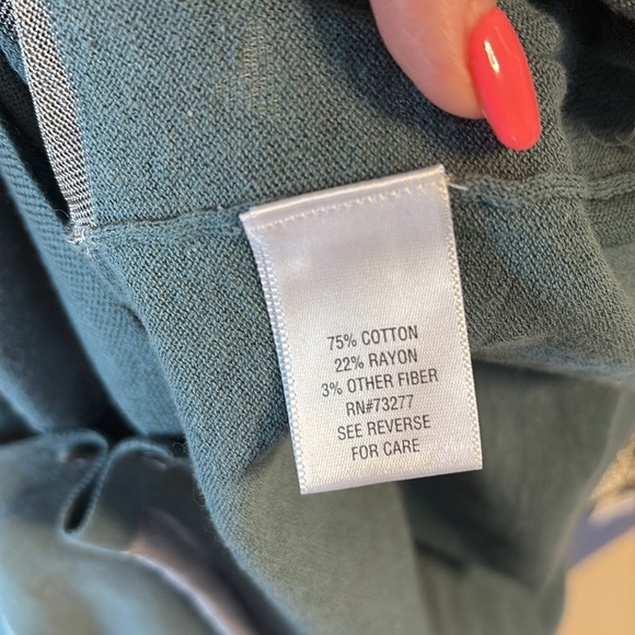 Vera wang NEW teal green gray partial sheer cardigan netting mesh / button up XL - Picture 11 of 14